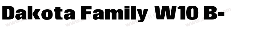 Dakota Family W10 B字体转换
